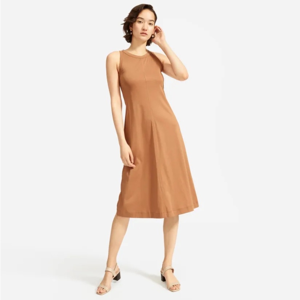 Everlane Luxe Cotton Midi Tank Dress S EUC